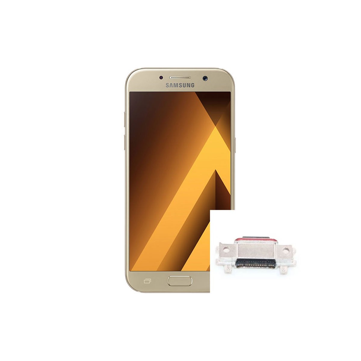 Reparaçao conetor de carrega de samsung Galaxy a5 2017 a520f.