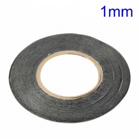 Cinta adhesiva doble cara, de espuma preta polietileno 1mm