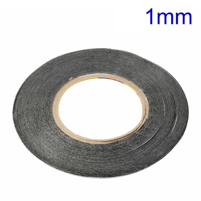 Cinta adhesiva doble cara, de espuma preta polietileno 1mm
