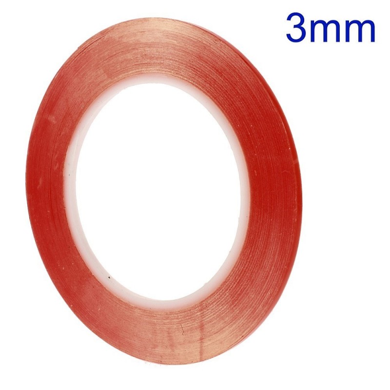 Cinta Adhesiva Doble Cara Transparente 8mm 50m,