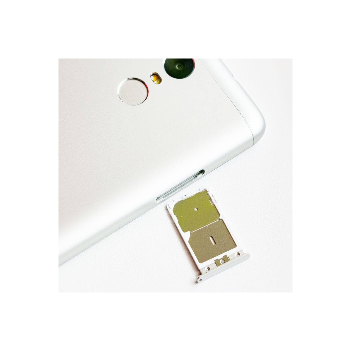 Bandeja Dual SIM Micro SD Xiaomi Redmi Note 3 Plata