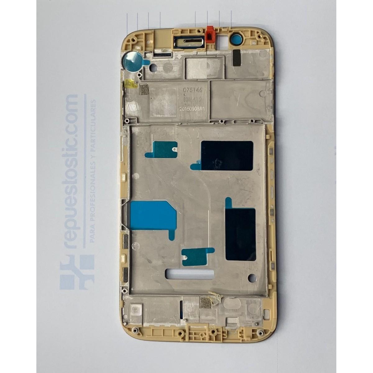 Chasis intermedio de pantalla Huawei Ascend G8 Oro