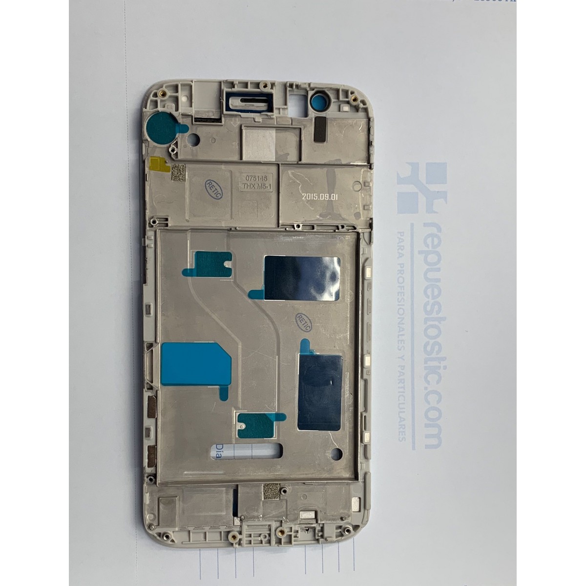 Chasis intermedio de pantalla Huawei Ascend G8 Blanco