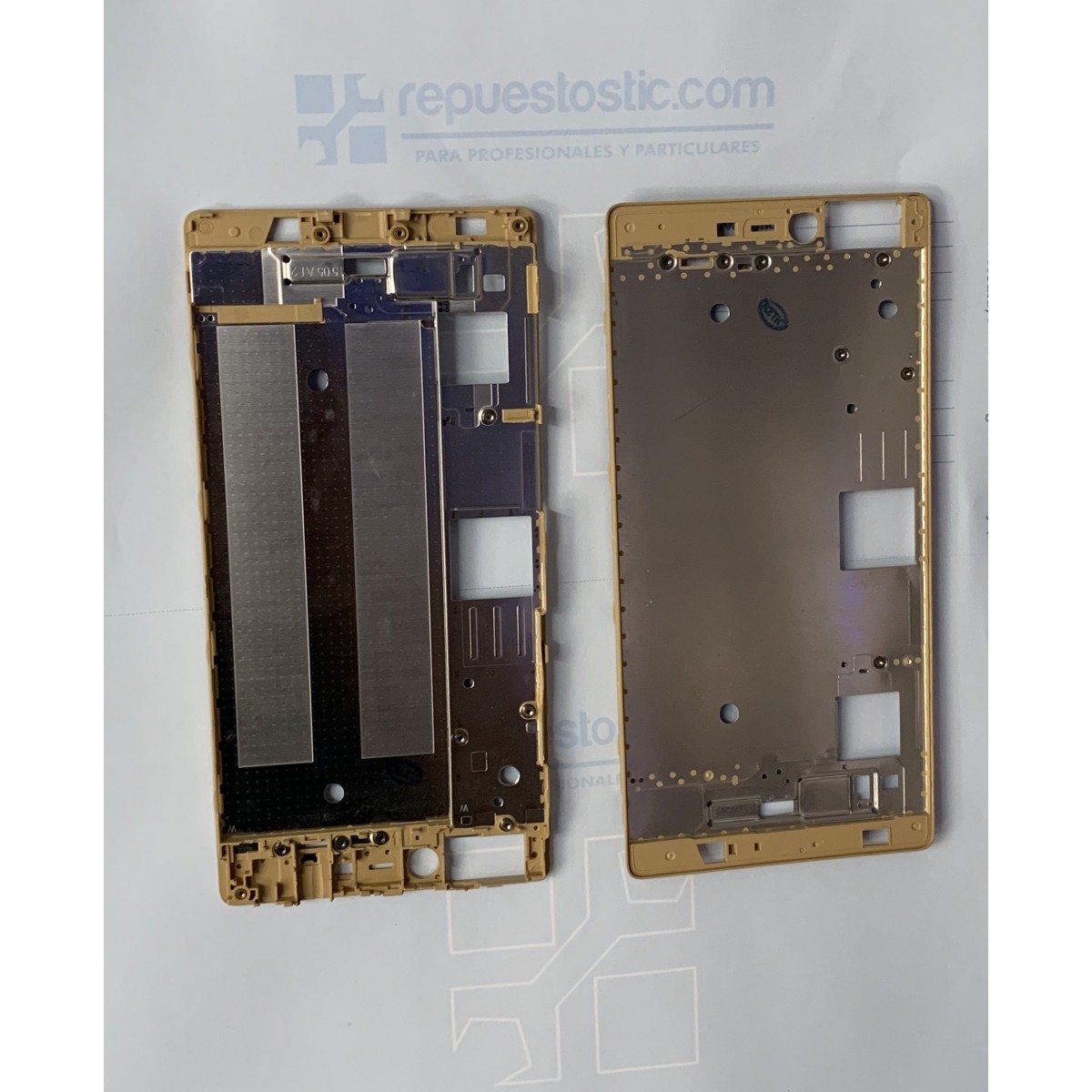 Chasis intermedio de pantalla Huawei Ascend P8 Oro