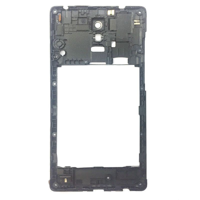Carcasa intermedio con lente Xiaomi Redmi Note Negro