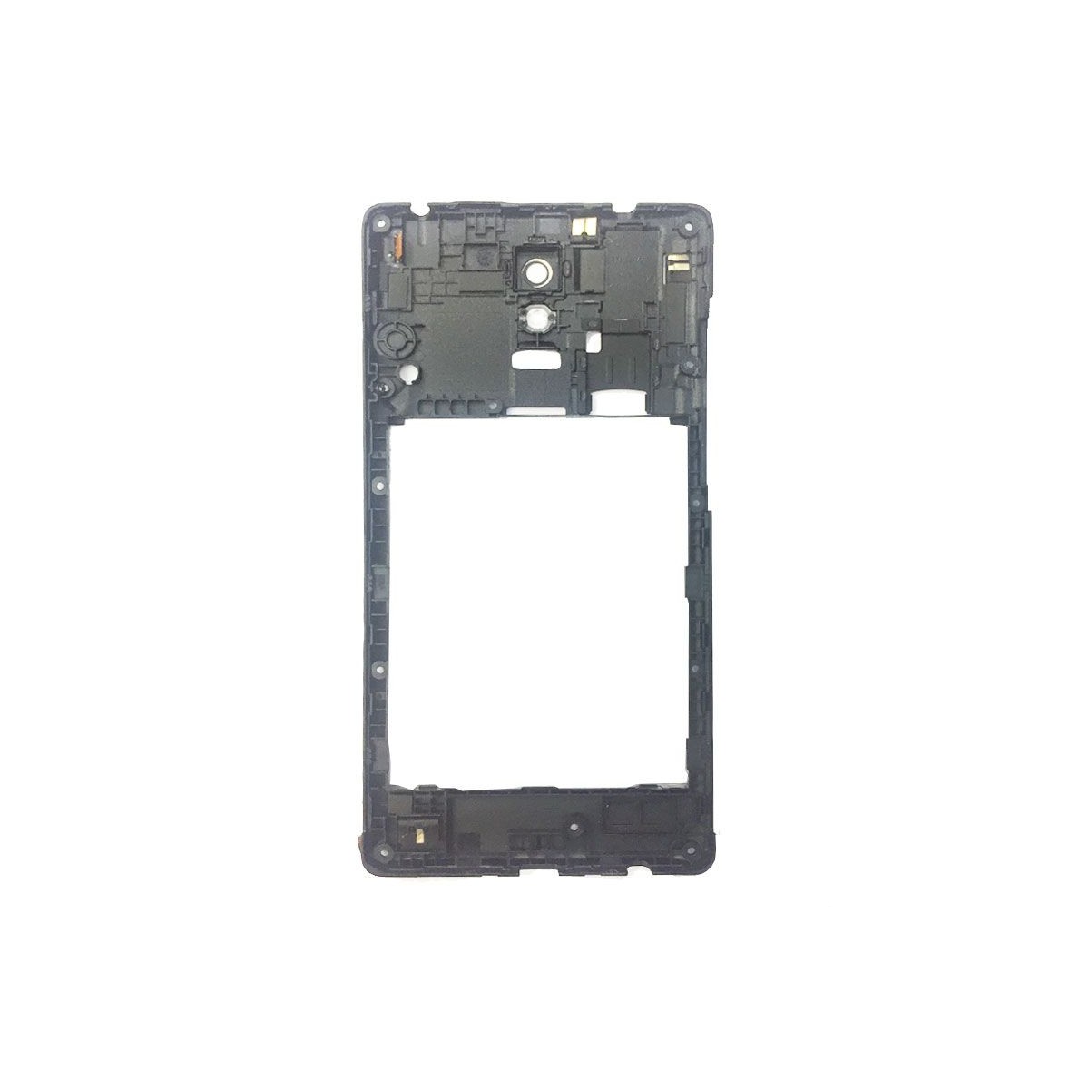Carcasa intermedio con lente Xiaomi Redmi Note Negro