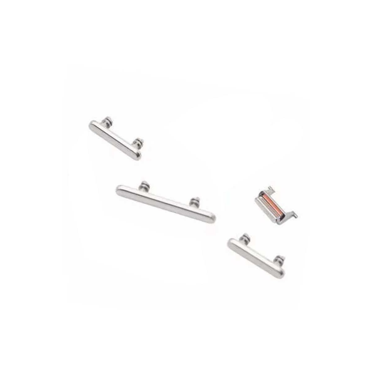 Set botones laterales iPhone Xr Blanco
