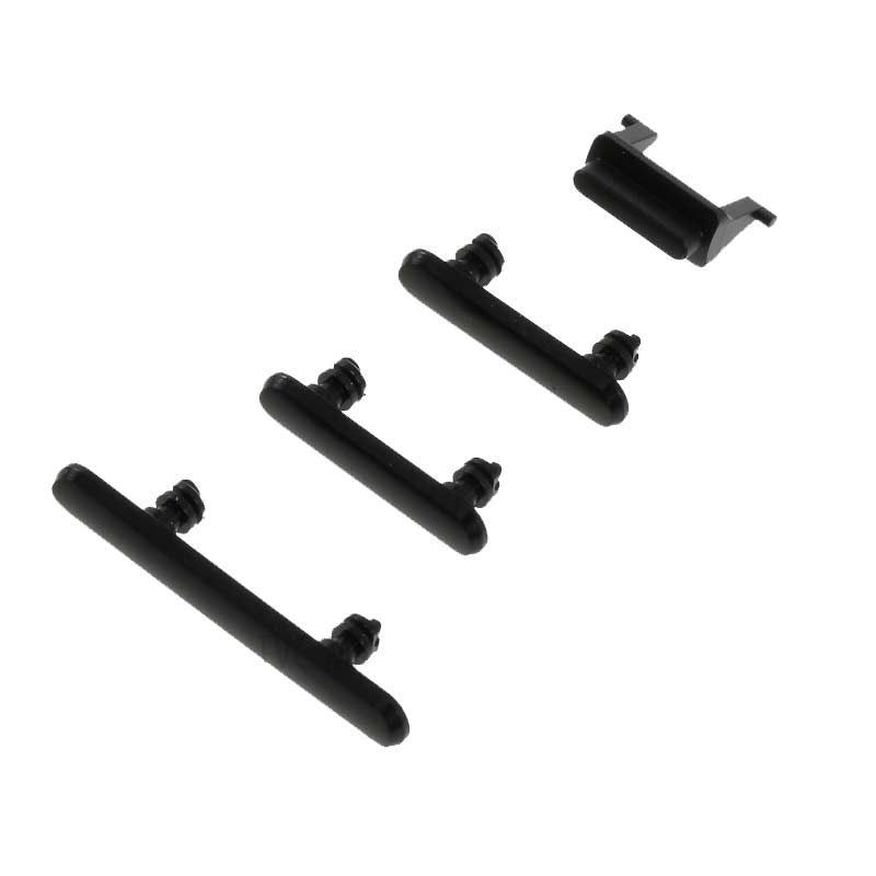 Set botones laterales iPhone Xr Negro