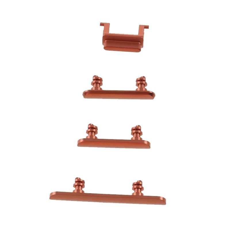 Set botones laterales iPhone Xr Coral