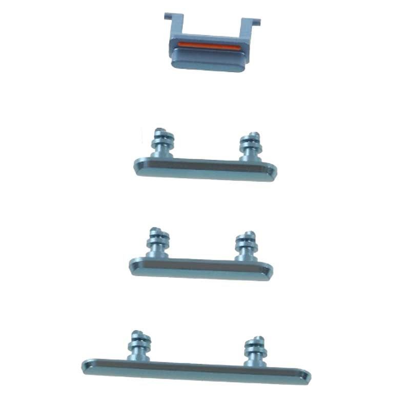 Set botones laterales iPhone Xr Azul
