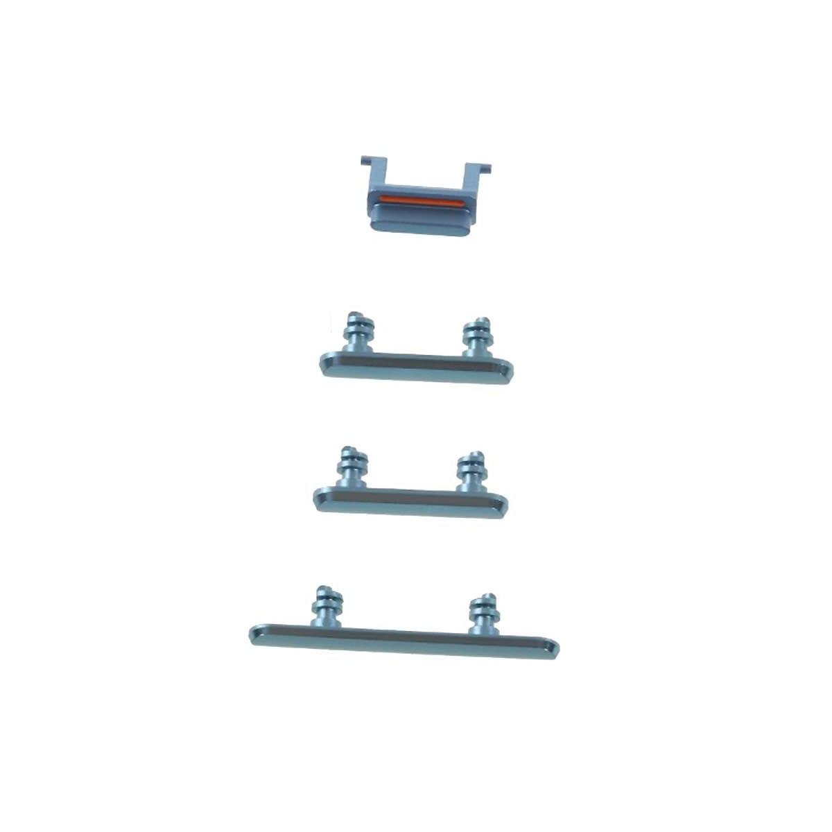 Set botones laterales iPhone Xr Azul