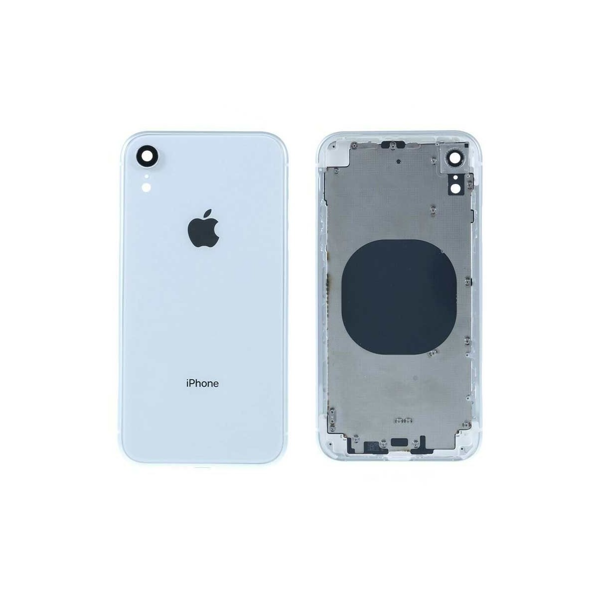 Chasis intermedio con tapa bateria iPhone Xr Blanca