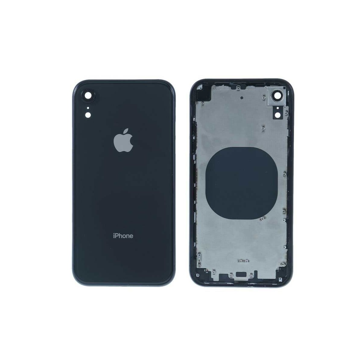 Chasis intermedio con tapa bateria iPhone Xr Negro
