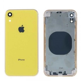 Chasis intermedio con tapa bateria iPhone Xr Amarillo