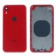 Chasis intermedio con tapa bateria iPhone Xr Rojo