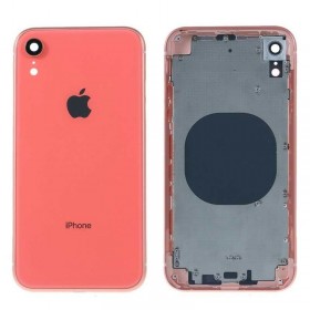Chasis intermedio con tapa bateria iPhone Xr Coral