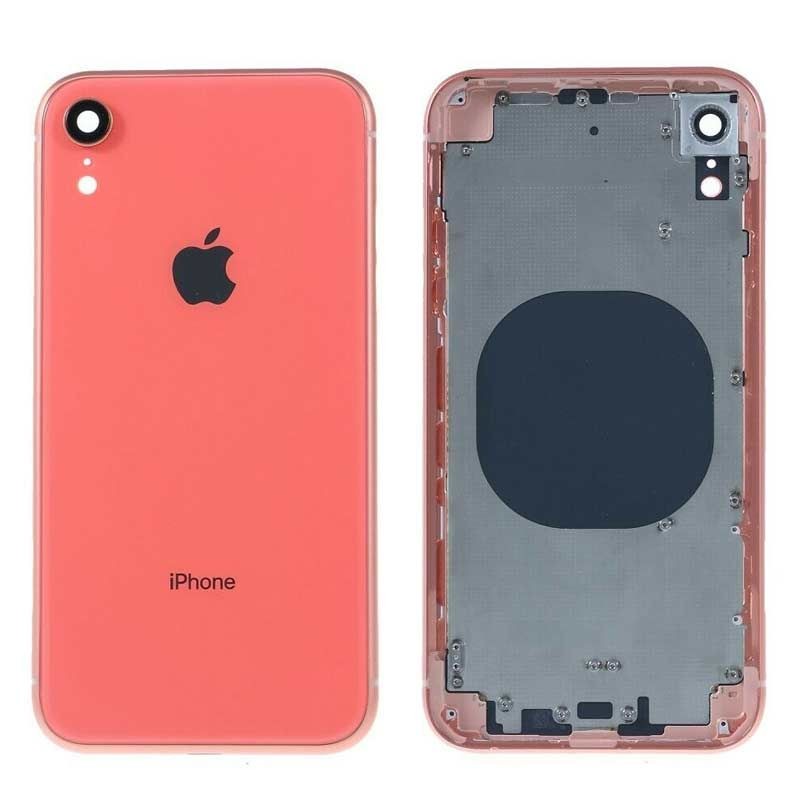 Chasis intermedio con tapa bateria iPhone Xr Coral