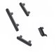 Set botones laterales iPhone Xs Negro