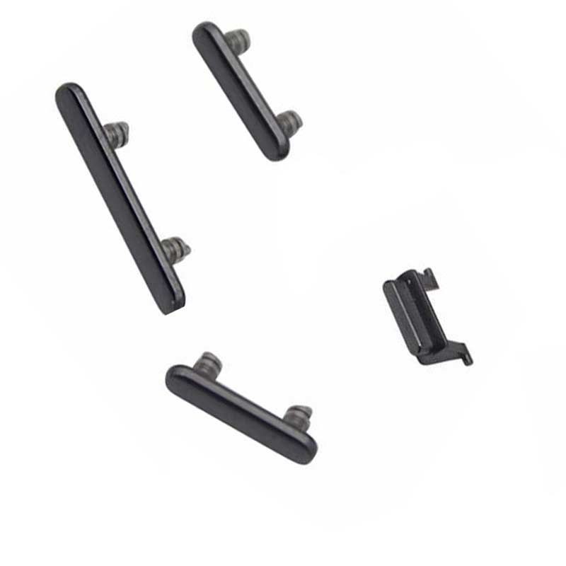 Set botones laterales iPhone Xs Negro