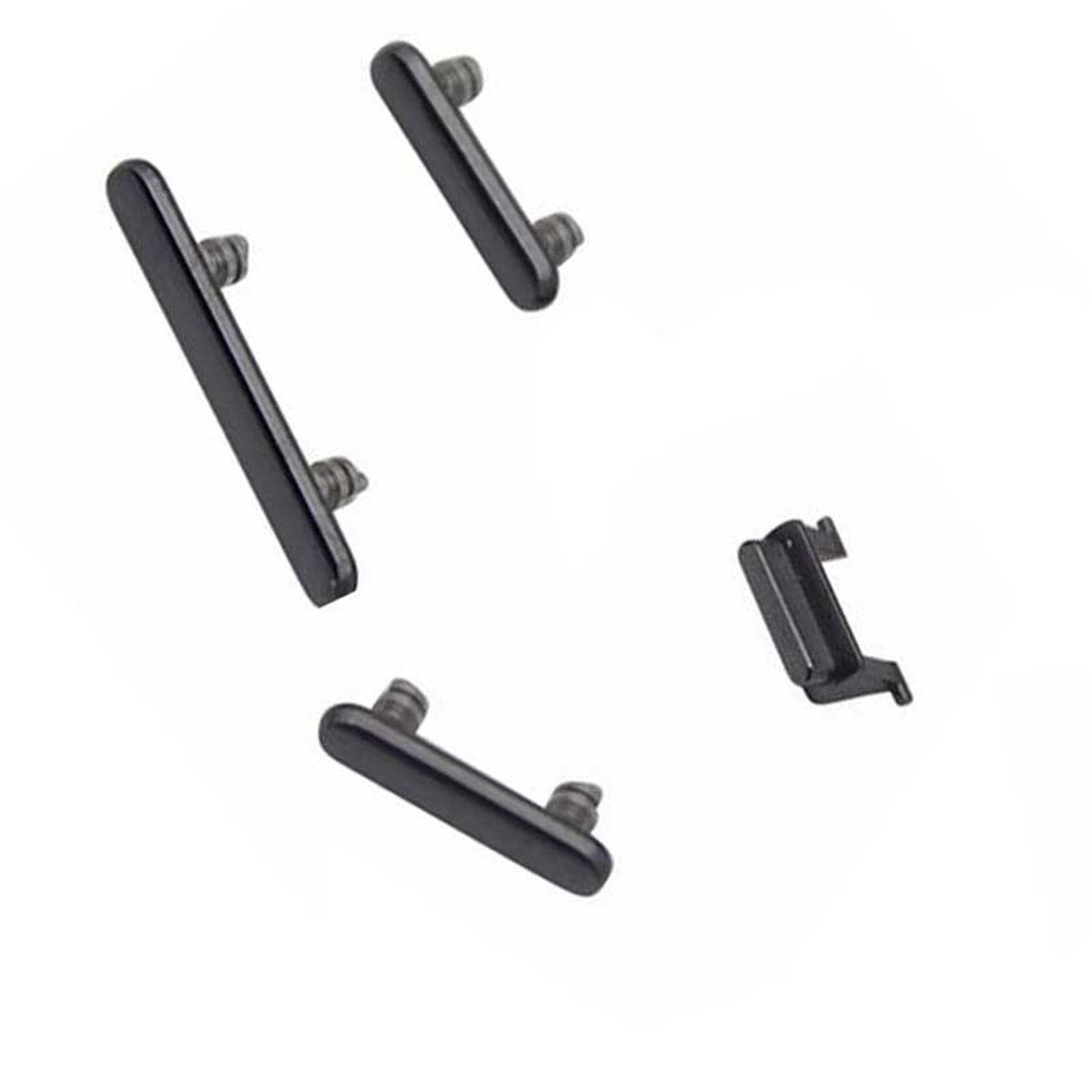 Set botones laterales iPhone Xs Negro
