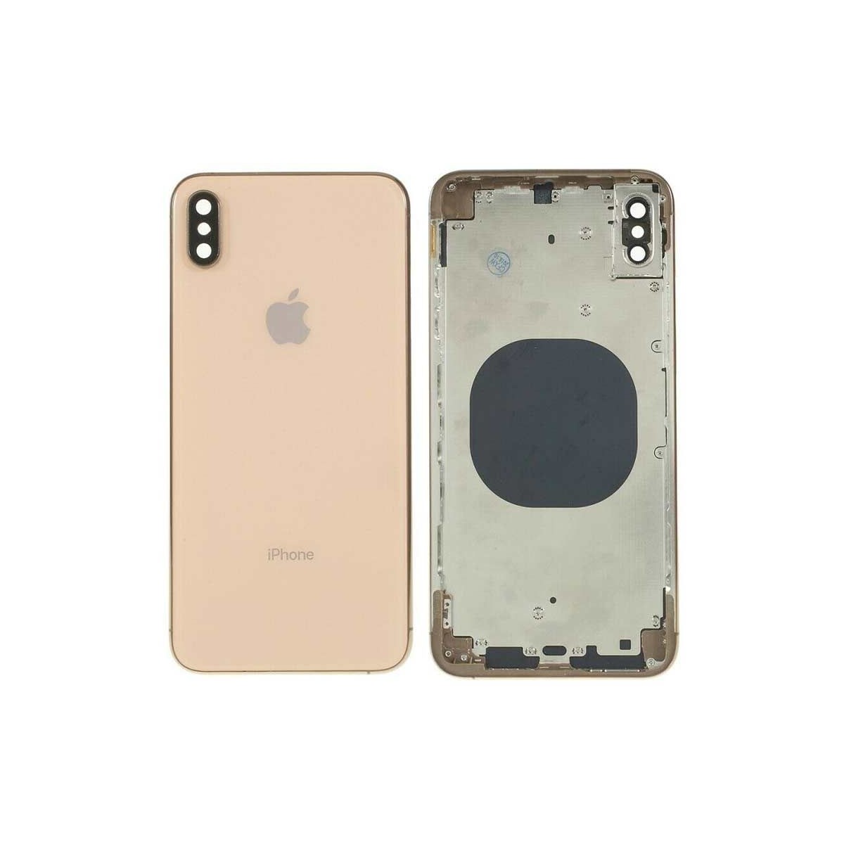 Chasis intermedio con tapa trasera iPhone Xs Oro