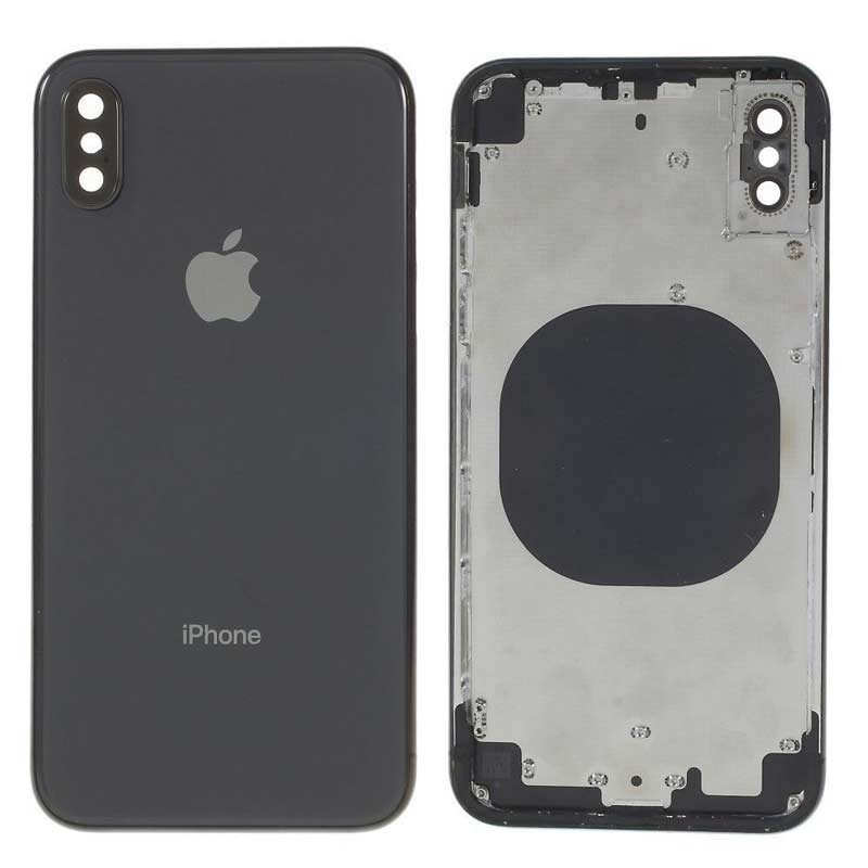 Chasis carcasa iPhone X Negro
