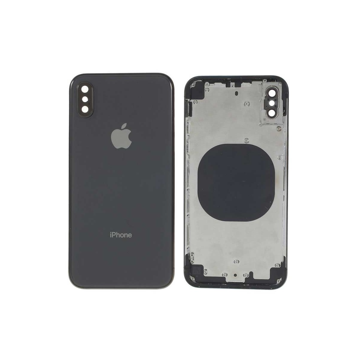 Chasis carcasa iPhone X Negro