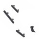 Set botones laterales iPhone X Negro