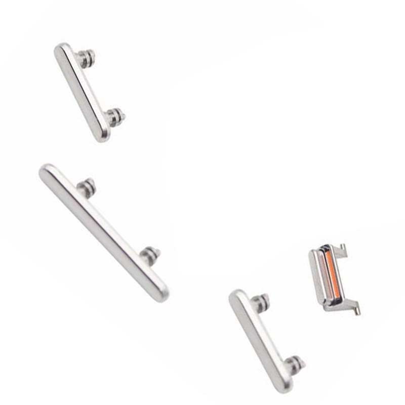 Set botones laterales iPhone X Blanco