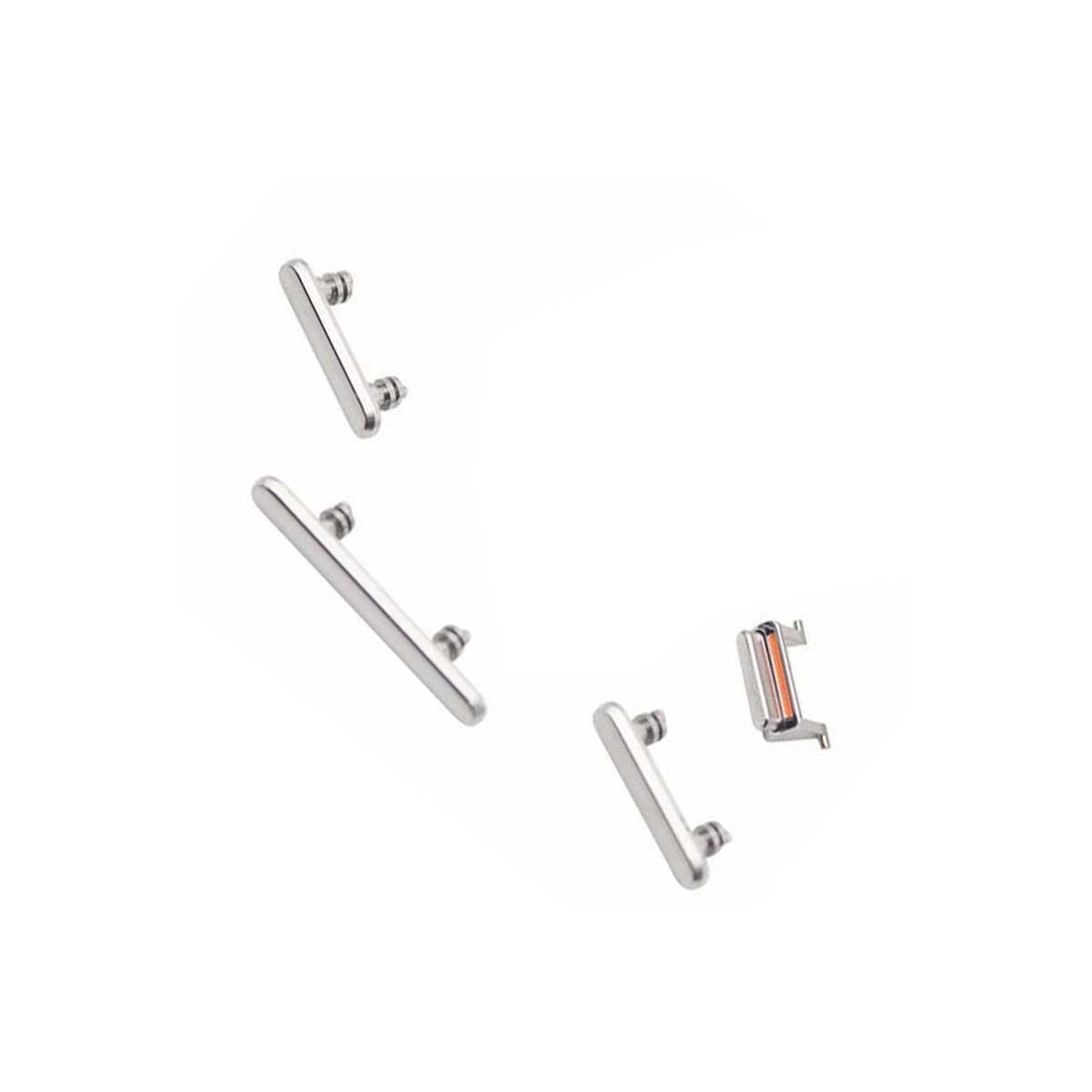 Set botones laterales iPhone X Blanco