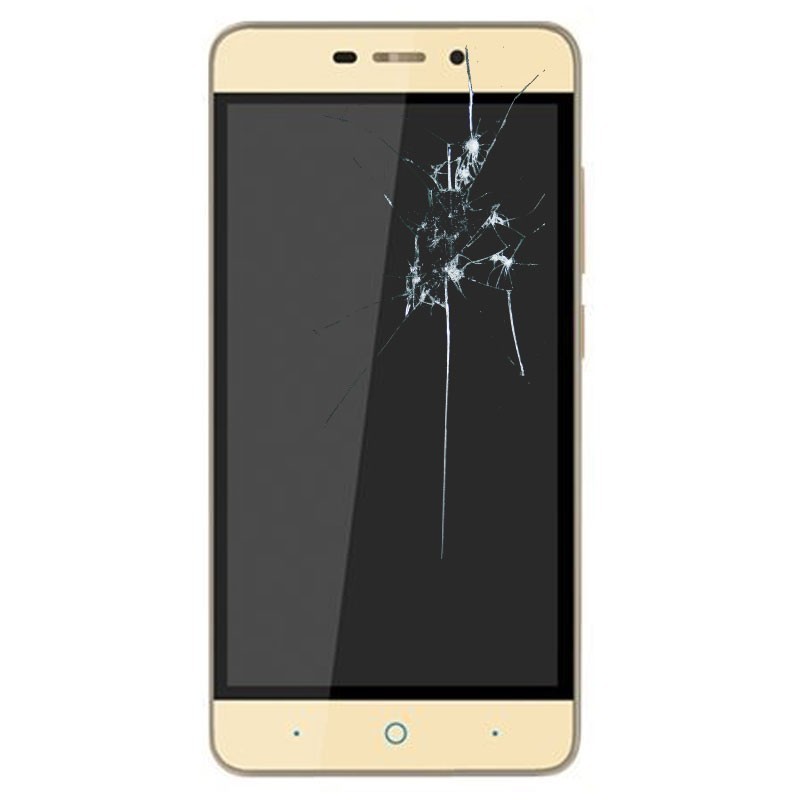 Cambio Pantalla completa original con marco ZTE Blade A452 Oro