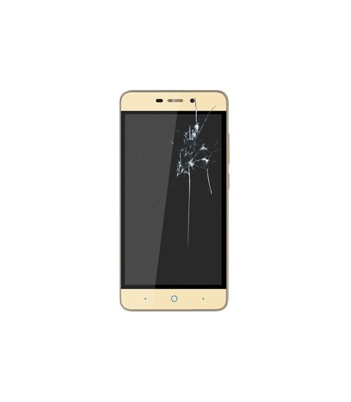 Cambio Pantalla completa original con marco ZTE Blade A452 Oro