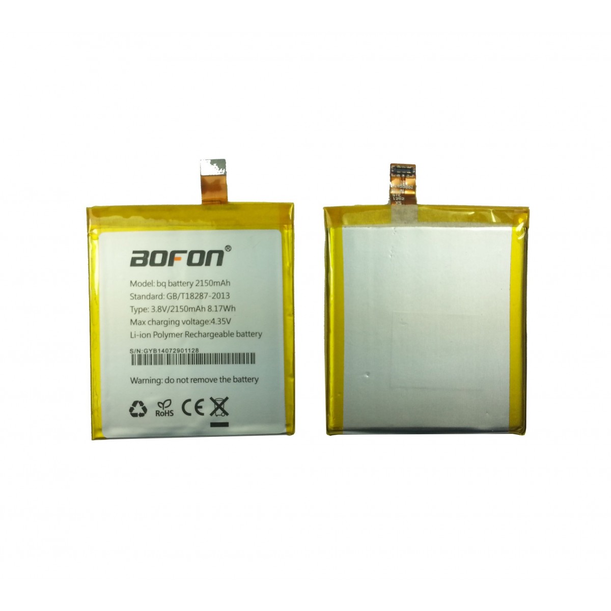 Bateria para BQ Aquaris E4.5, de 3.7v -- 2150mAh 
