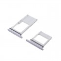 Bandeja Dual SIM Micro SD Samsung Galaxy A8 2018 A530 Plata