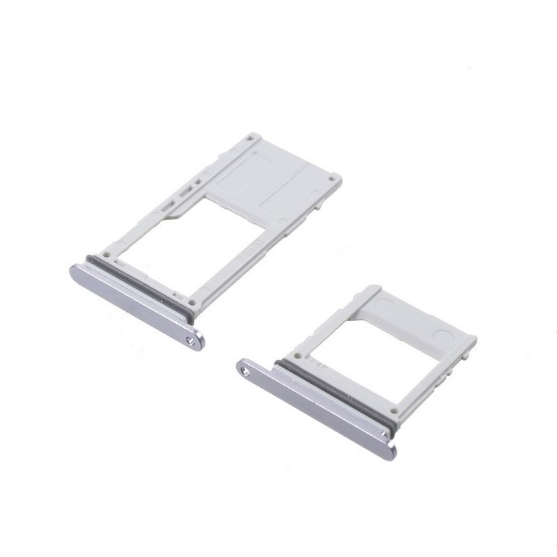 Bandeja Dual SIM Micro SD Samsung Galaxy A8 2018 A530 Plata