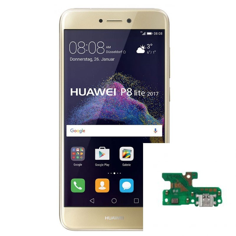 Reparacion Conector de carga Huawei P8 lite 2017