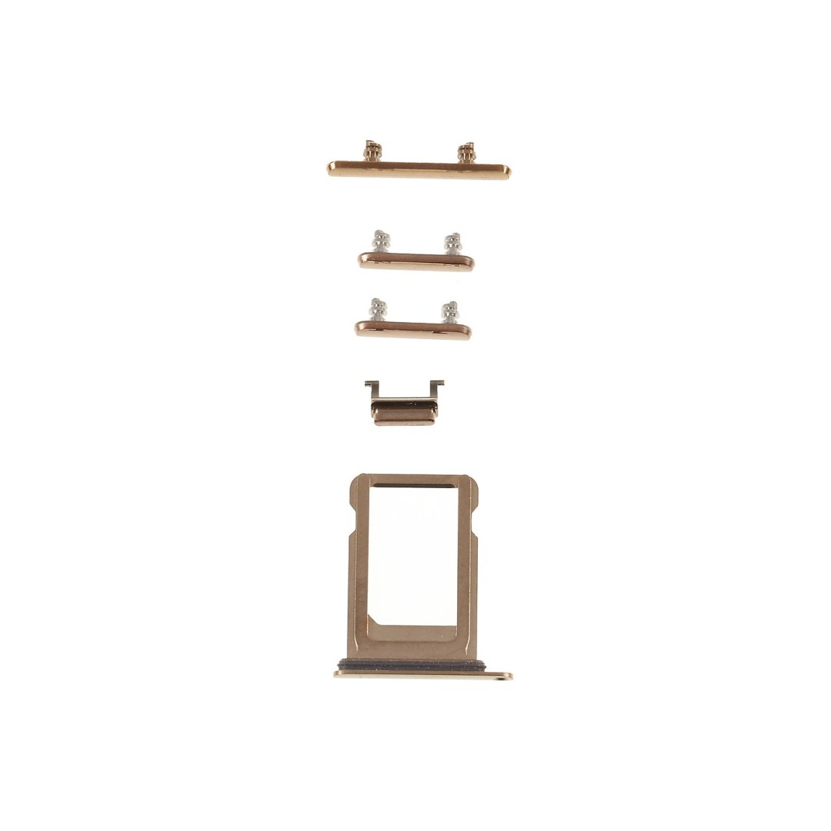 Set botones laterales iPhone Xs Oro