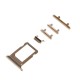 Set botones laterales iPhone Xs Oro