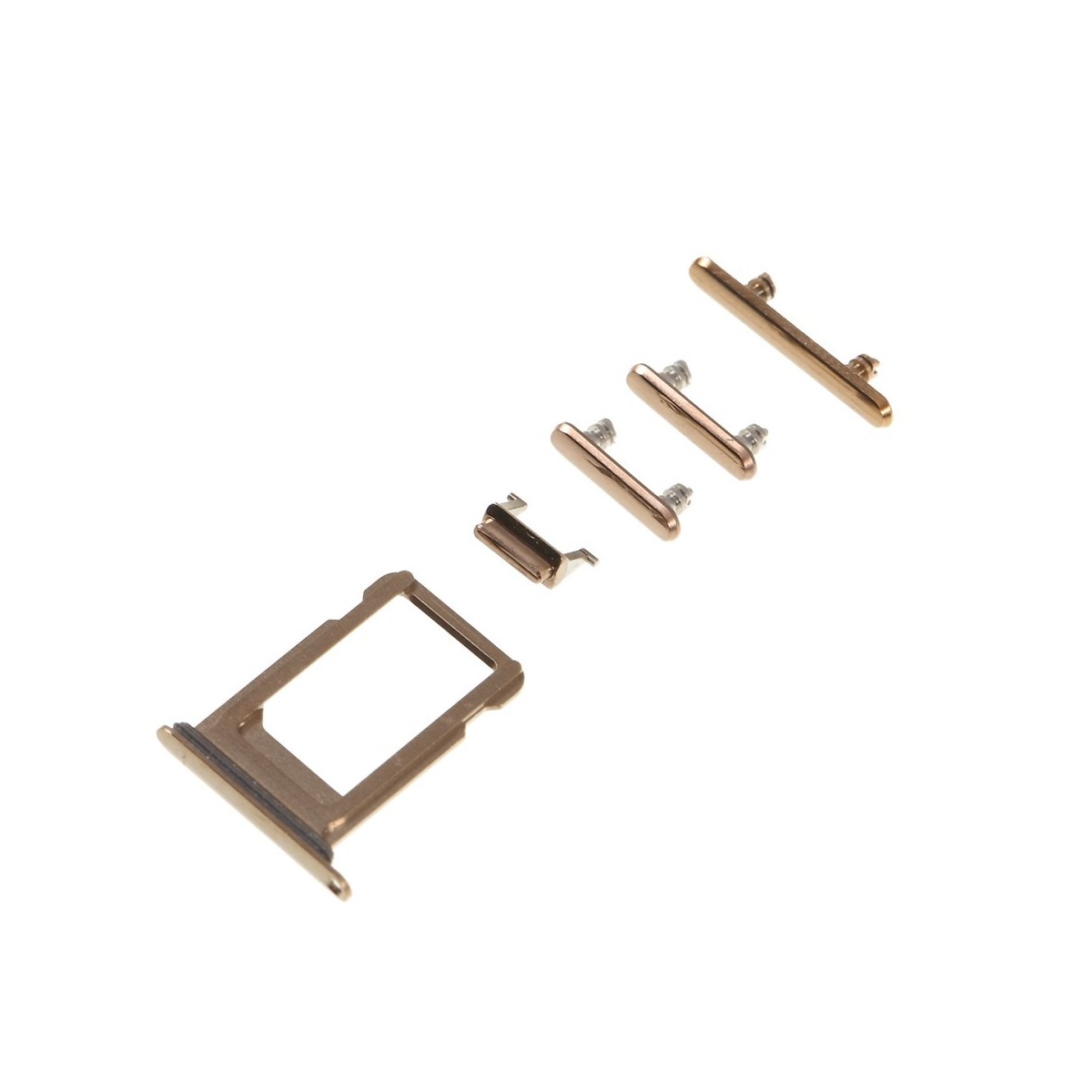 Set botones laterales iPhone Xs Oro