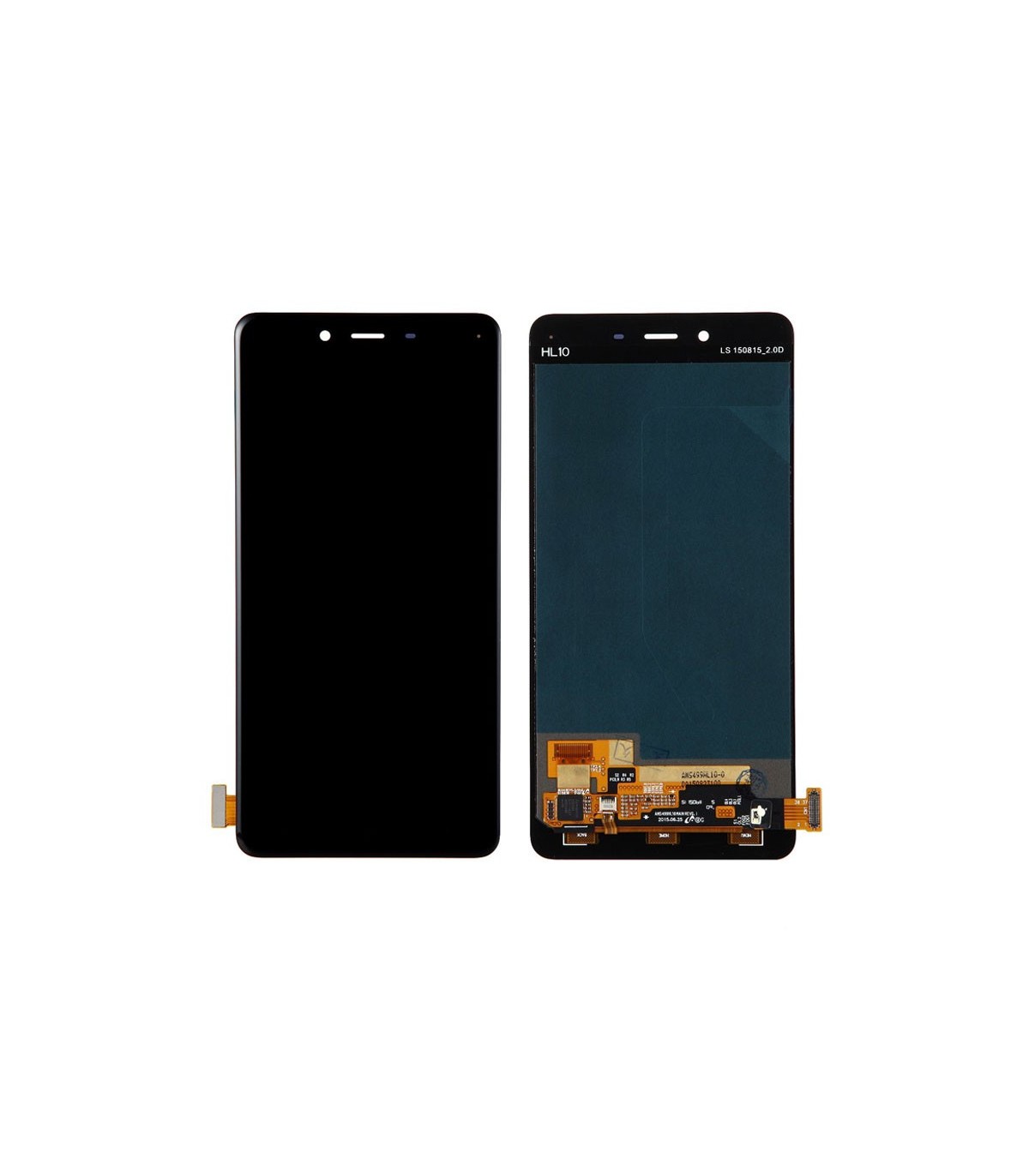 Pantalla completa (LCD/display , digitalizador/táctil) negra para Oneplus X