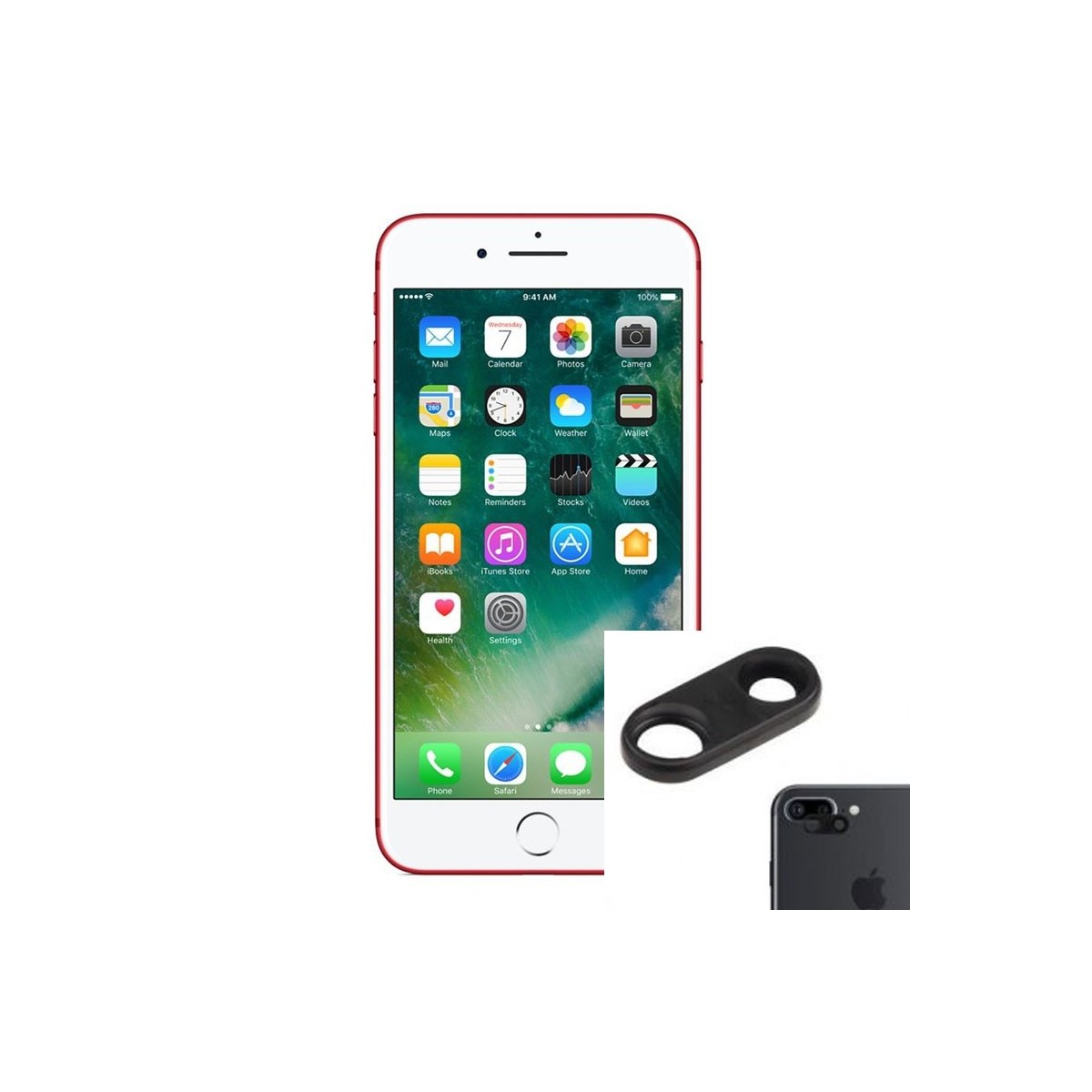 Reparacion Lente Camara trasera iPhone 7 Plus