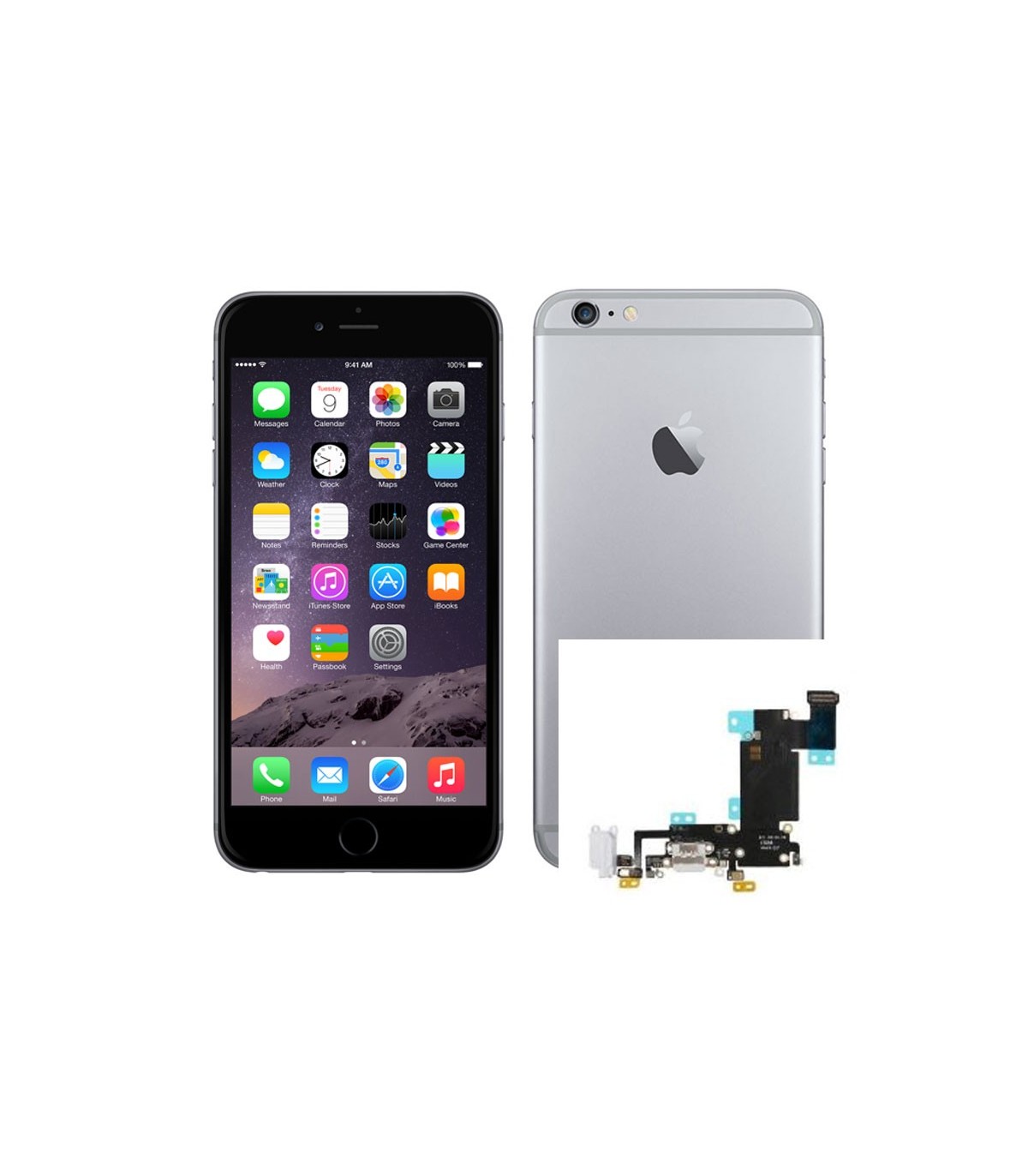 Reparacion Conector de carga iPhone 6s Plus