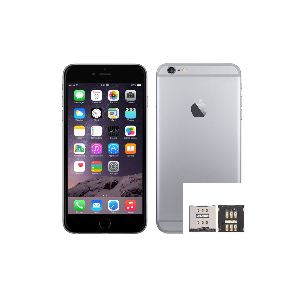 Reparacion Lector SIM iPhone 6 Plus