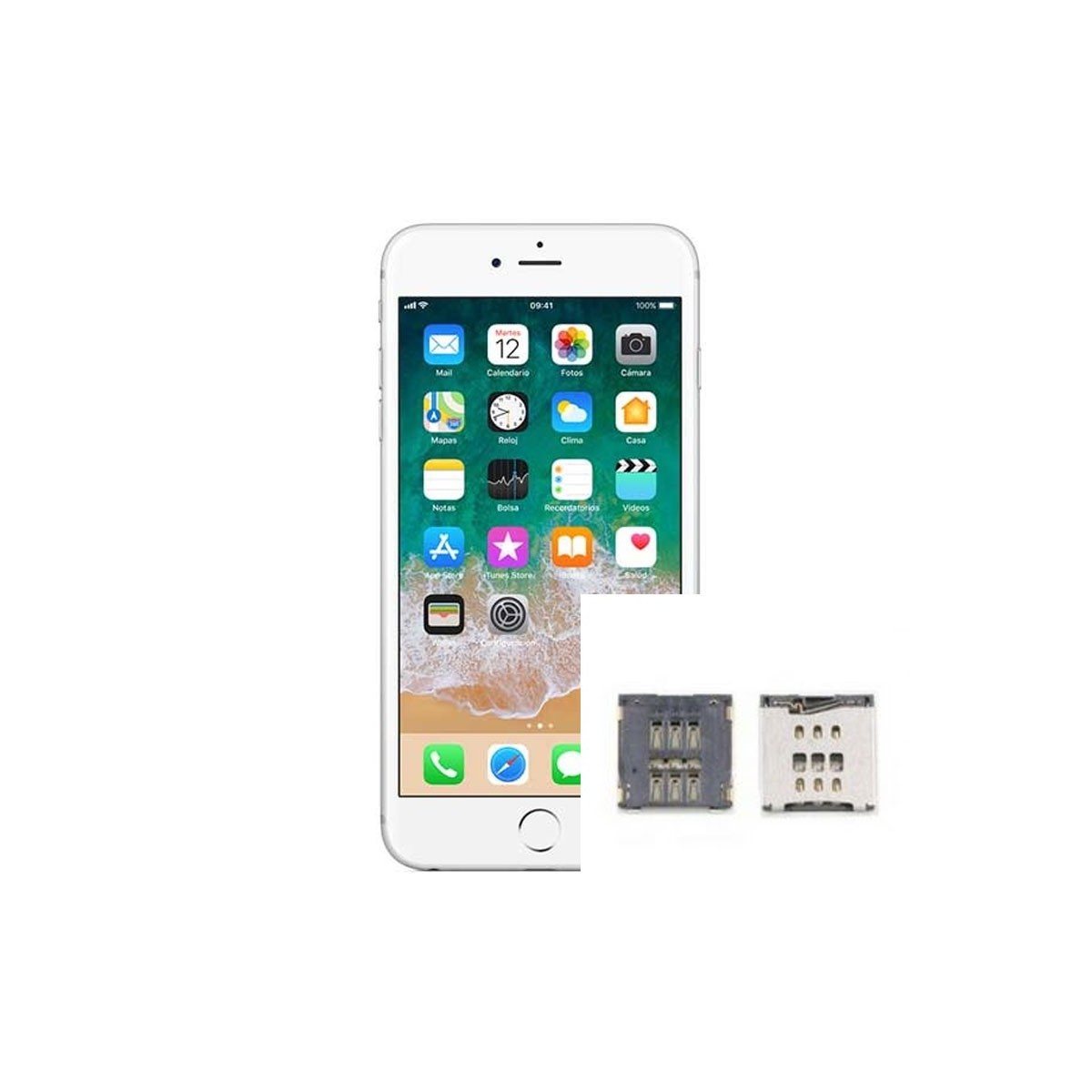 Reparacion Lector SIM iPhone 6