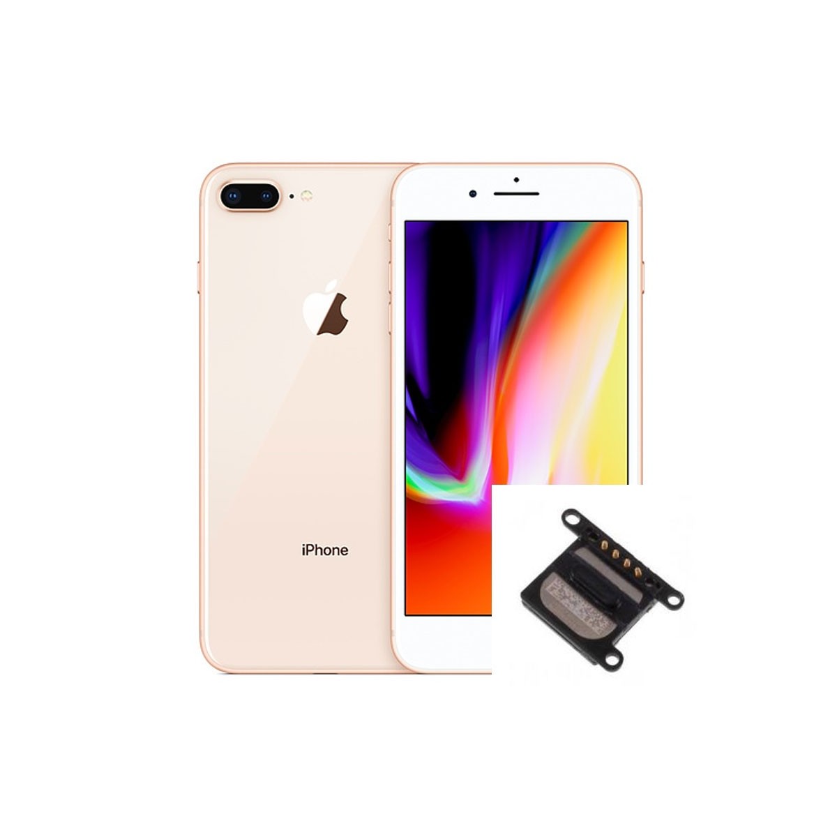 Reparacion Altavoz auricular iPhone 8 plus