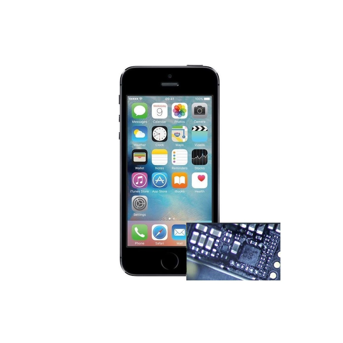 Reparacion Chip iluminacion iphone 5s