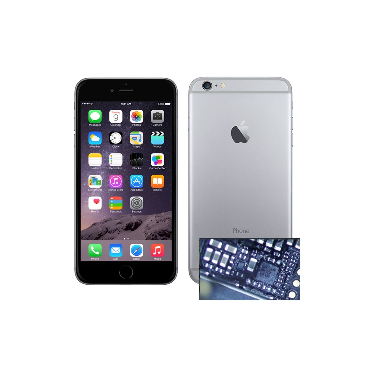 Reparacion Chip iuminacion iPhone 6 Plus