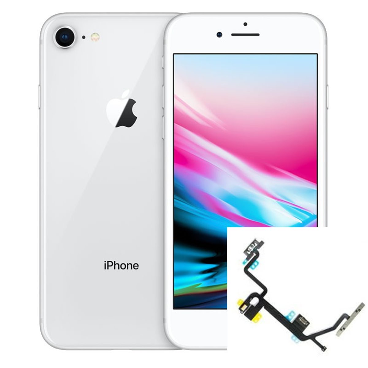 Reparacion boton de volumen iphone 8