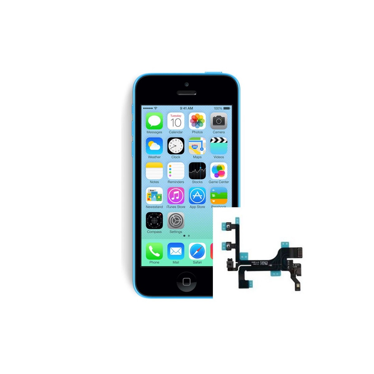 Reparacion boton de volumen iphone 5C