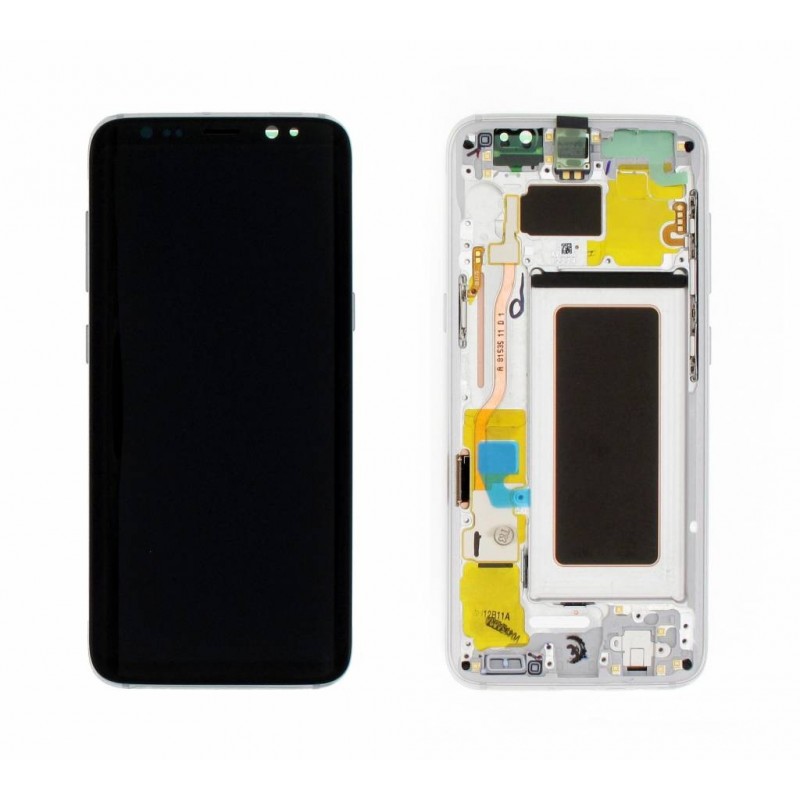Ecrã LCD Display , Tactil com Marco Original para Samsung Galaxy S8 G950 PLATA